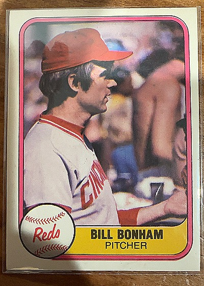 1981 Fleer #215 Bill Bonham — front