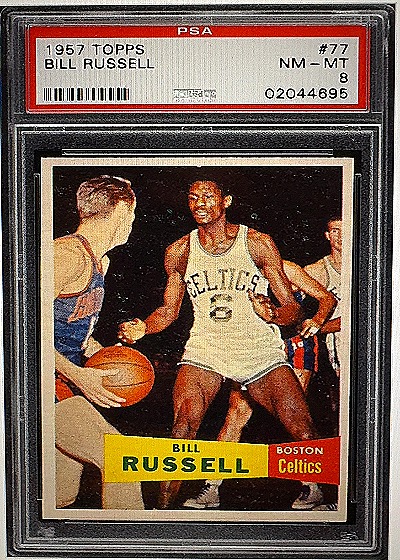 1957 Topps Bill Russell Rookie Card — front