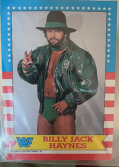 1987 Topps WWF #8 Billy Jack Haynes — front