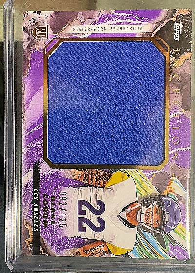 2024 Topps Inception Blake Corum Rookie Jumbo Relic — front