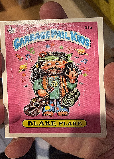 1986 Topps #91a Blake Flake — front