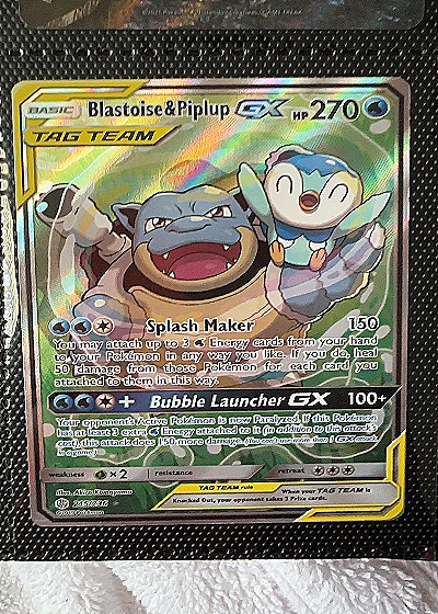 Blastoise & Piplup GX — front