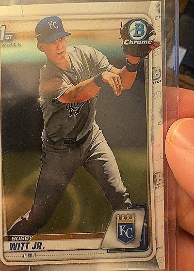 2020 Bowman Chrome Bobby Witt Jr. 1st Bowman — front