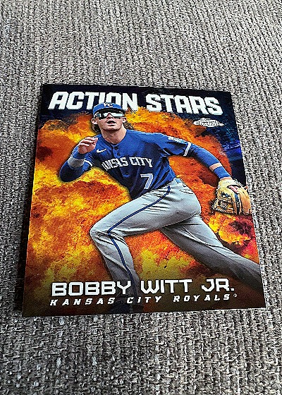 2023 Topps Chrome Update Action Stars Bobby Witt Jr. — front