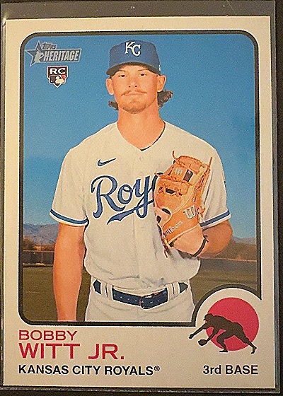2022 Topps Heritage Bobby Witt Jr. RC — front