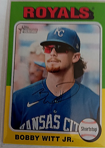 Bobby Witt Jr. 2024 Topps Heritage #404 — front