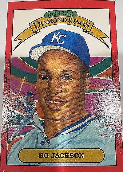 1990 Donruss Diamond Kings #1 Bo Jackson — front
