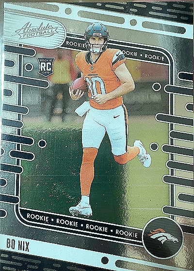 2024 Panini Absolute Bo Nix Rookie Card — front