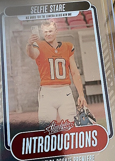 Bo Nix 2024 Panini Absolute Introductions Selfie Stare — front