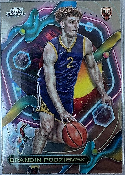 2023-24 Topps Cosmic Chrome #167 Brandin Podziemski RC — front