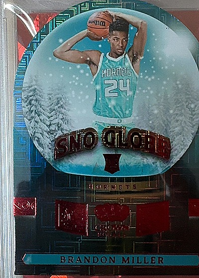 2023-24 Panini Crown Royale Sno Globe Red RC Brandon Miller — front
