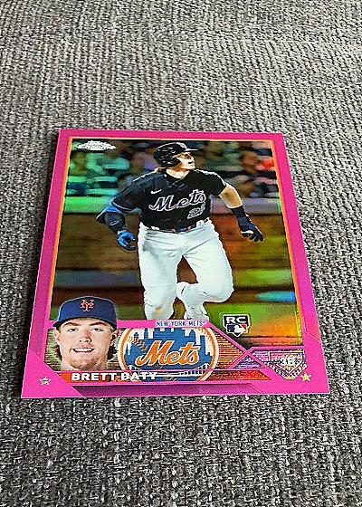 2023 Topps Chrome Pink Refractor #204 Brett Baty — front