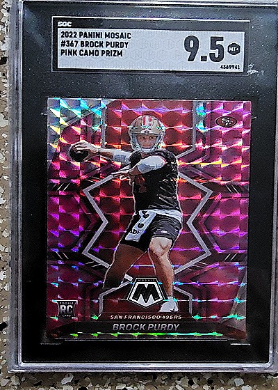 2022 Panini Mosaic #367 Brock Purdy — front