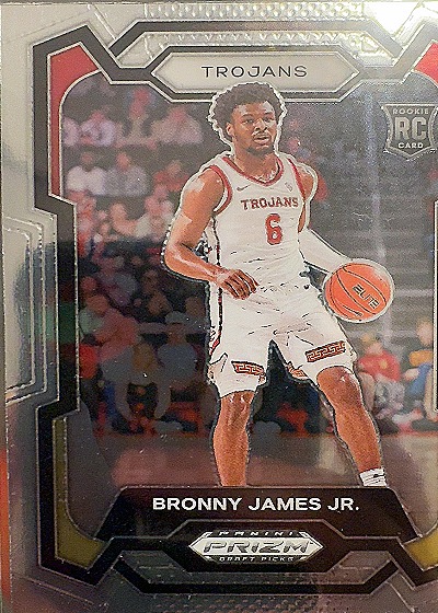 Bronny James Jr. 2024 Panini Prizm Draft Picks — front