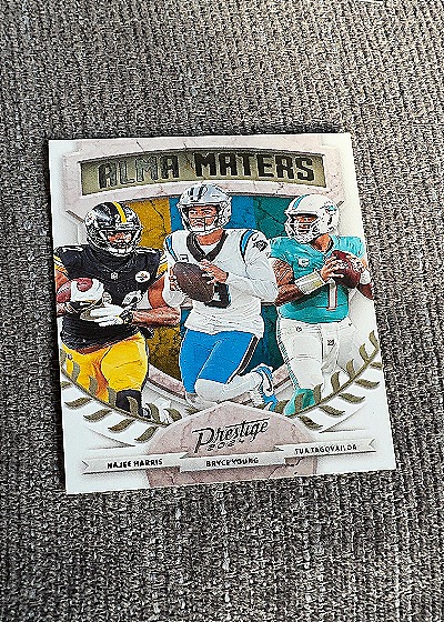 2024 Panini Prestige Alma Maters Bryce Young, Najee Harris, Tua Tagovailoa — front