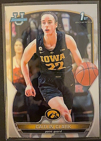 Caitlin Clark 1st Bowman — front