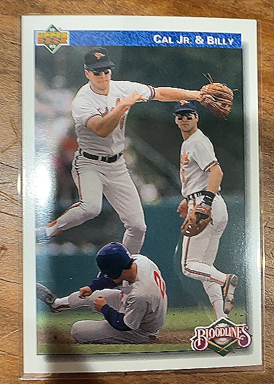 1992 Upper Deck #82 Cal Ripken Jr. & Billy Ripken — front