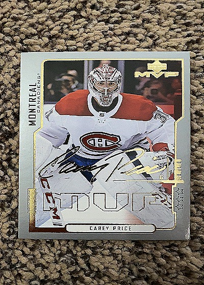 2020-21 Upper Deck MVP Carey Price — front