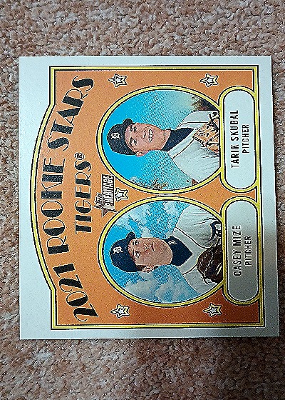 2021 Topps Heritage Rookie Stars Casey Mize Tarik Skubal — front
