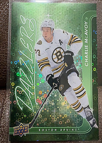 2024-25 Upper Deck Dazzlers Green Charlie McAvoy — front