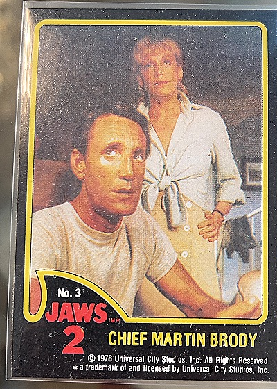 1978 Topps Jaws 2 #3 Chief Martin Brody — front