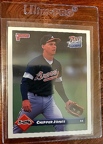 Chipper Jones Rated Rookie — front
