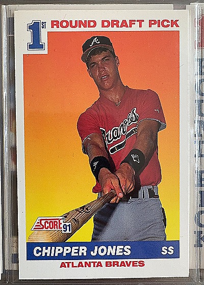 Chipper Jones 1st Round Draft Pick — front
