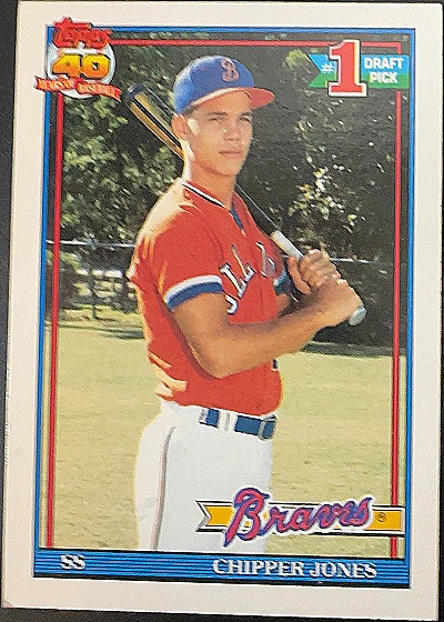 1991 Topps #333 Chipper Jones — front