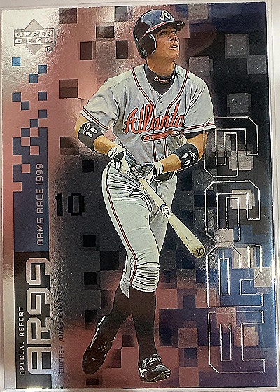 1999 Upper Deck #523 Chipper Jones — front