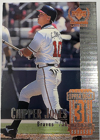 1999 Upper Deck Century Legends Chipper Jones — front