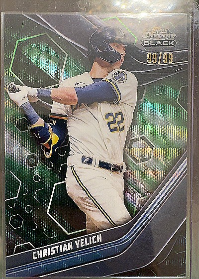 Christian Yelich 2023 Topps Chrome Black — front
