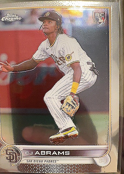 CJ Abrams 2022 Topps Chrome Update Rookie Card — front