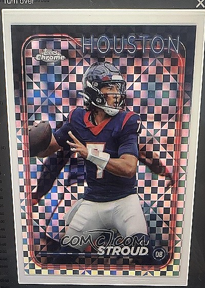 C.J. Stroud 2024 Topps Chrome X-Fractor — front