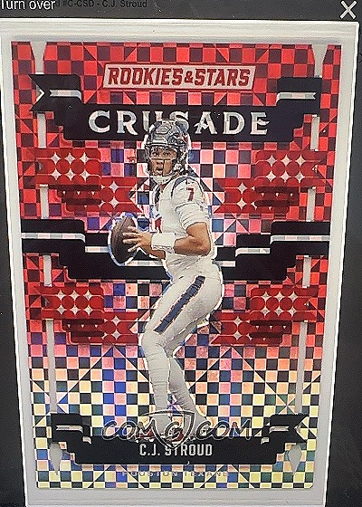 2024 Panini Rookies & Stars Crusade Red Plaid C.J. Stroud — front