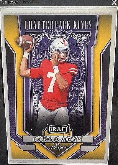 C.J. Stroud 2023 Leaf Draft Quarterback Kings — front