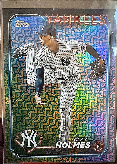 2024 Topps Clay Holmes Easter Holiday Foil — front