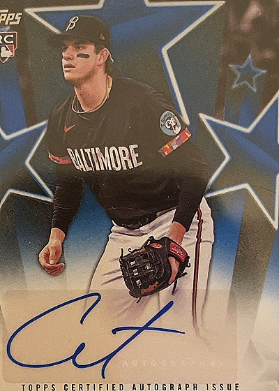 2025 Topps Series 1 Coby Mayo Baseball Stars Autograph — front
