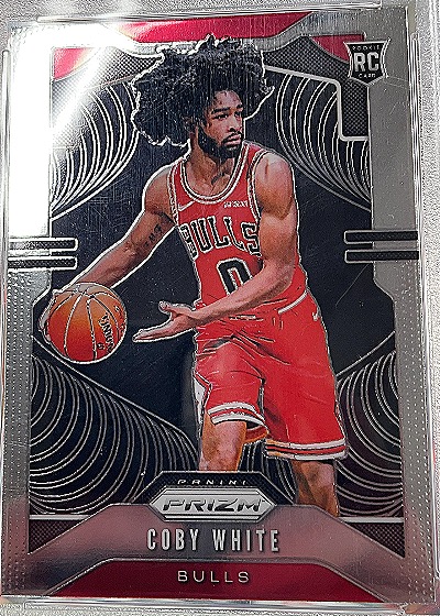 Coby White 2019-20 Panini Prizm Rookie Card — front