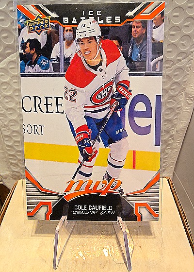 2022-23 Upper Deck MVP Ice Battles Cole Caufield — front