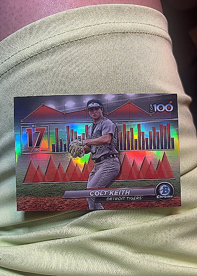 2024 Bowman Chrome Scouts Top 100 Colt Keith — front