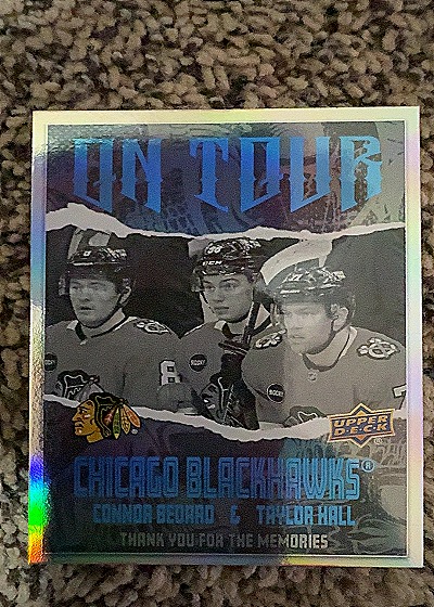 2024-25 Upper Deck Series 2 On Tour Connor Bedard & Taylor Hall — front