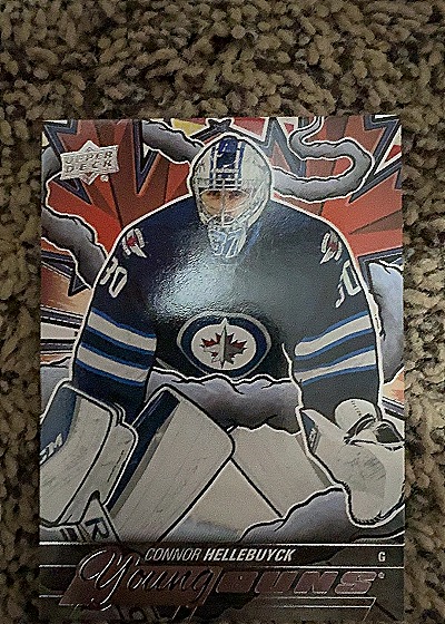 Connor Hellebuyck Young Guns — front