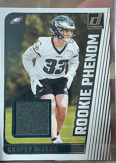 2024 Donruss Rookie Phenom Jerseys Cooper DeJean — front