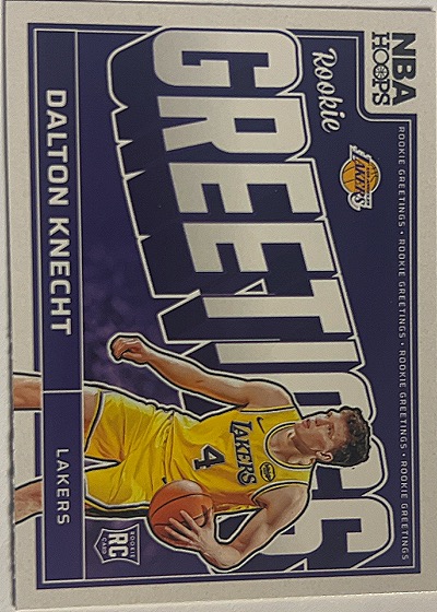 Dalton Knecht Rookie Greetings — front