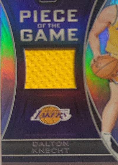 2024-25 Panini Totally Certified Piece of the Game Dalton Knecht — front