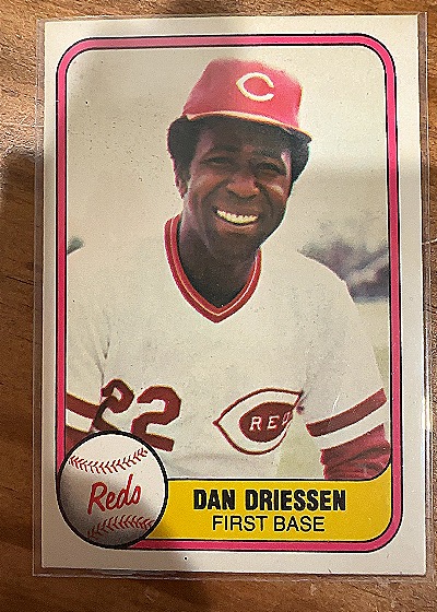 1981 Fleer #205 Dan Driessen — front