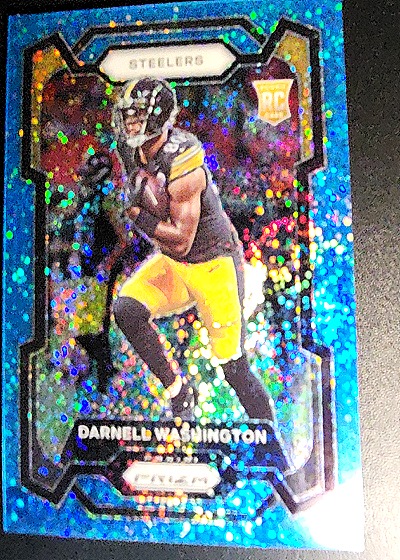 Darnell Washington 2023 Panini Prizm Blue Disco — front