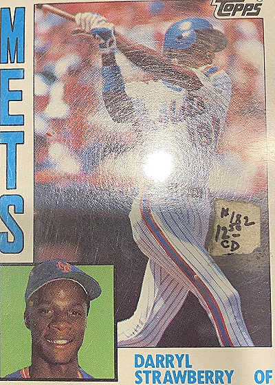 1984 Topps #182 Darryl Strawberry — front