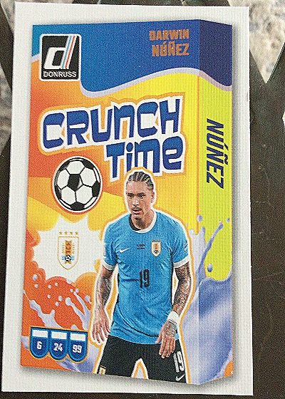 2024-25 Donruss Crunch Time #3 Darwin Núñez — front