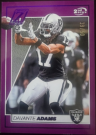 2024 Panini Zenith 2nd Down Davante Adams — front